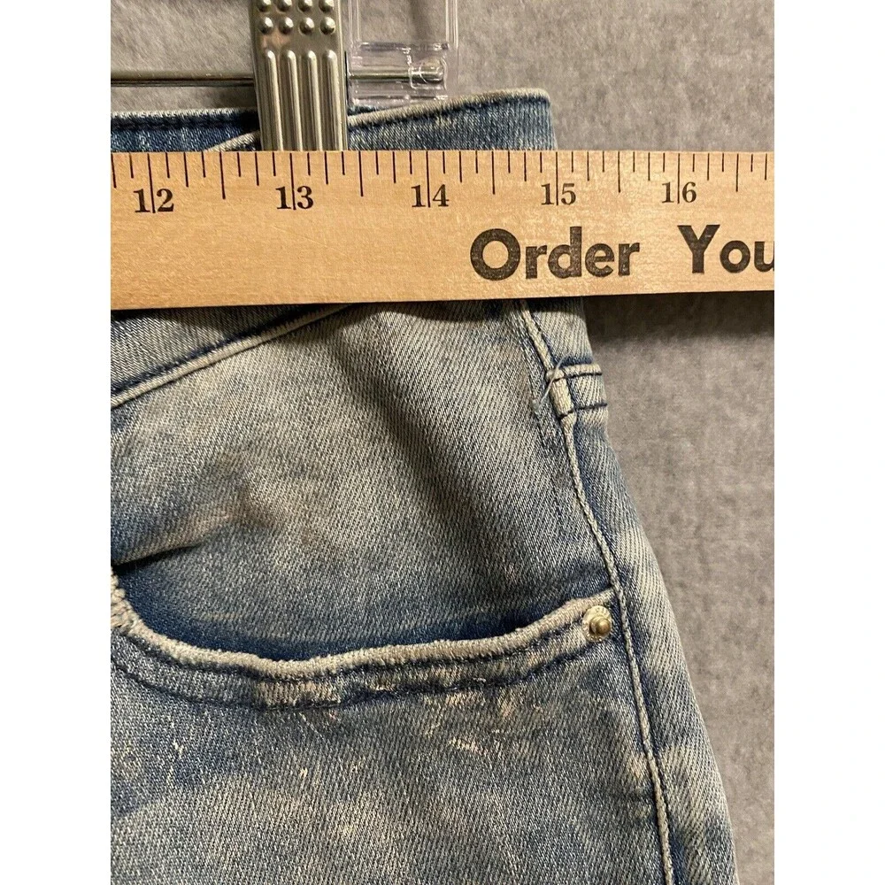 Desert Studio Jeans Womens 30 Blue Stretch Skinny Denim Distress Paint‎ Dubai - Picture 10 of 16